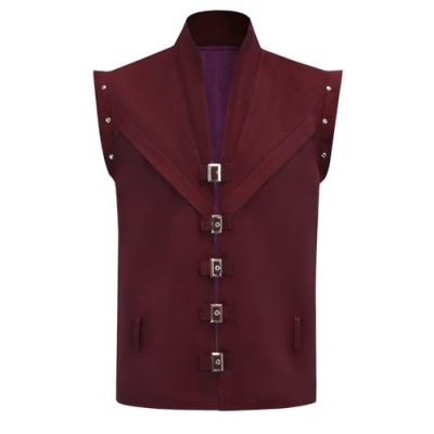 Burgundy Renaissance Prince Vest