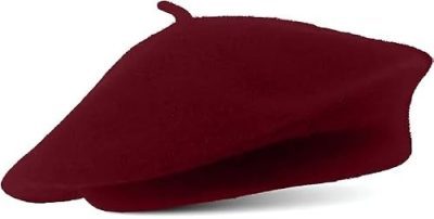 Burgundy Wool French Beret