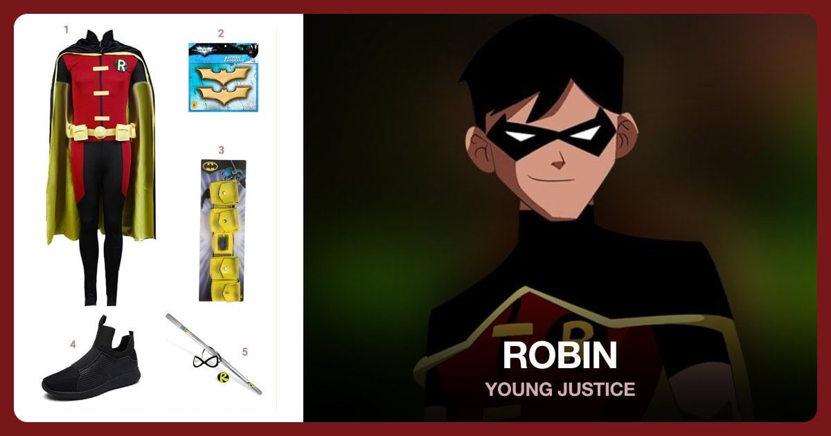 Robin costume outfit and accessories
