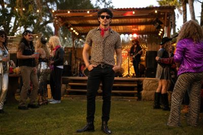 Leopard Shirt Rocker costume outfit
