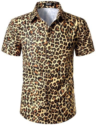 Gold Leopard Print Shirt
