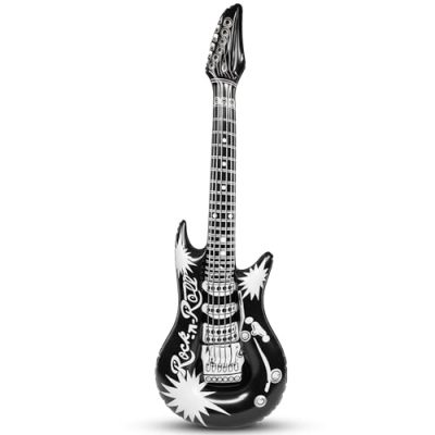 Black Inflatable Guitar Prop