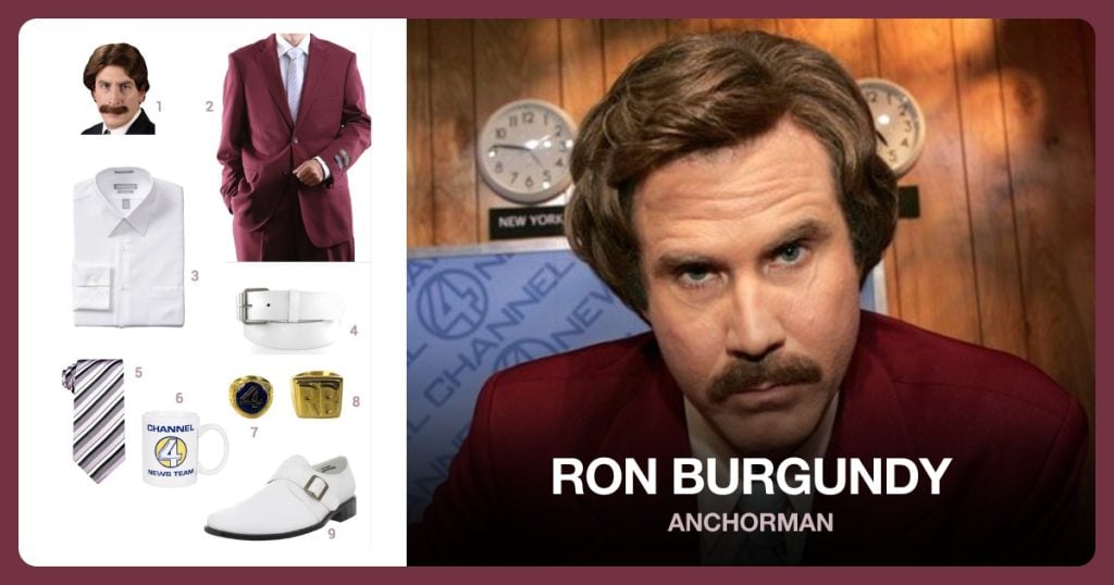 Ron Burgundy Costume