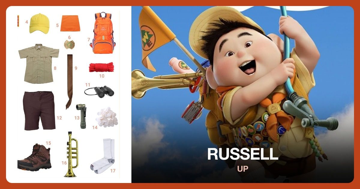 Russell costume outfit and accessories