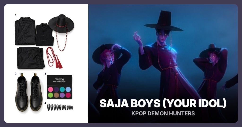 Saja Boys (Your Idol) costume clothing and accessories