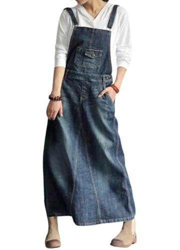 Blue Denim Pinafore Dress