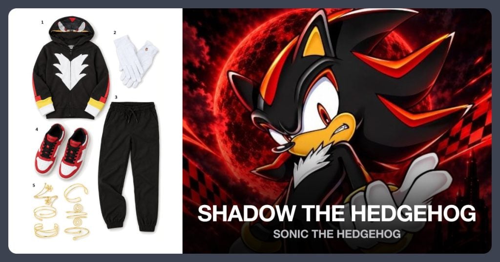 Shadow the Hedgehog Costume