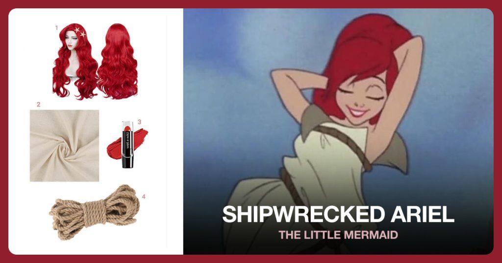 Shipwrecked Ariel Costume Guide outfit and accessories