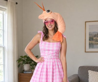Shrimp on a Barbie Costume