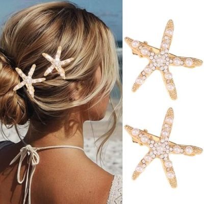 Starfish Shell Hair Clip