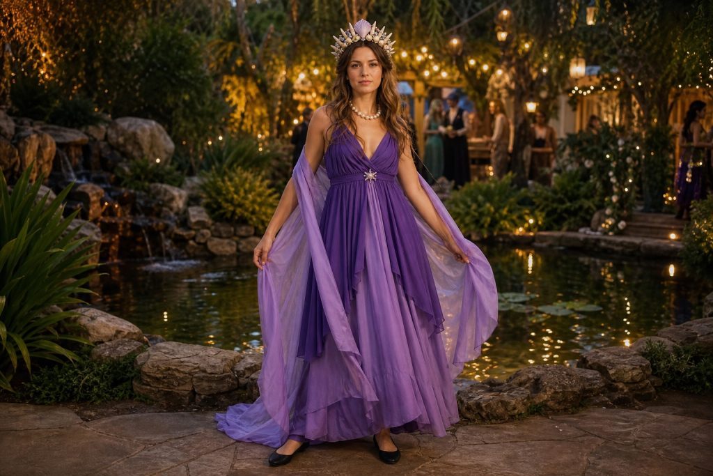 Purple Siren costume outfit