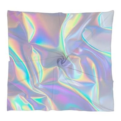 Iridescent Pastel Rainbow Silk Scarf