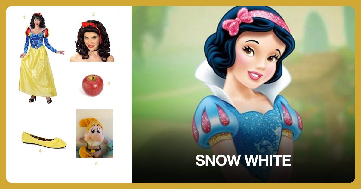 Snow White costume outfit and accessories