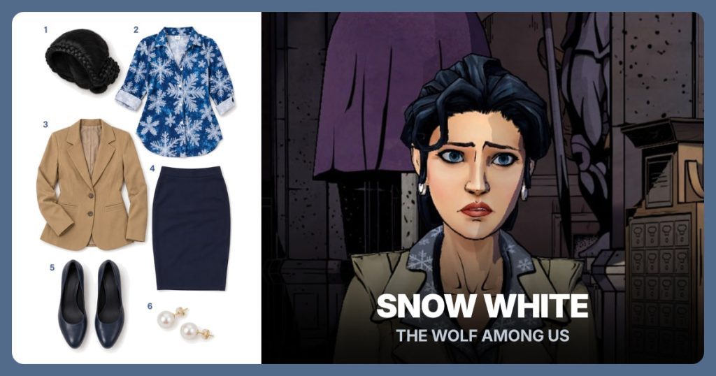 Snow White (The Wolf Among Us) Costume Guide outfit and accessories