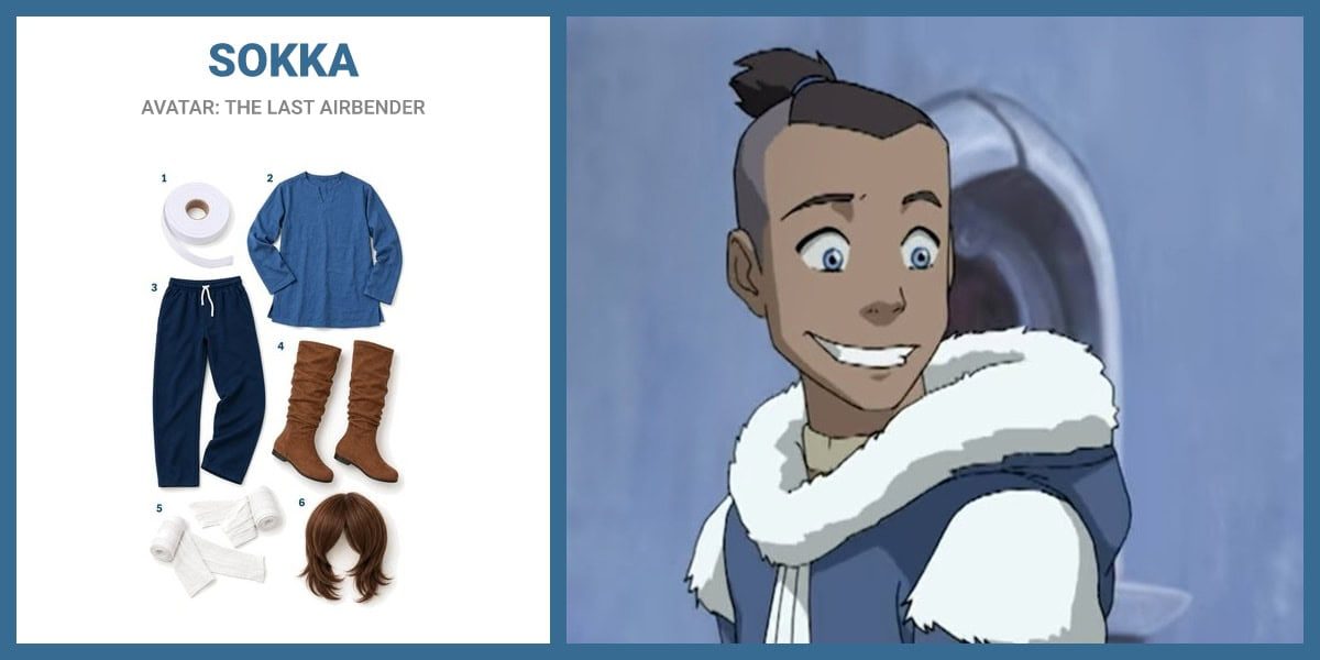 Sokka costume guide artwork