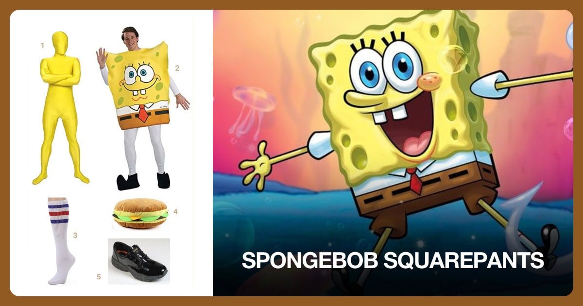 SpongeBob SquarePants costume outfit and accessories