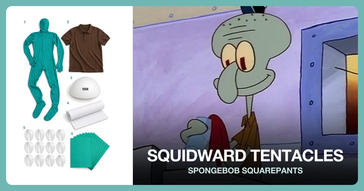 Squidward Tentacles costume outfit and accessories