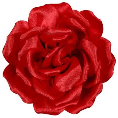 Red Rose Clip Brooch