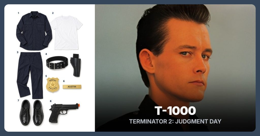 T-1000 Costume Guide outfit and accessories