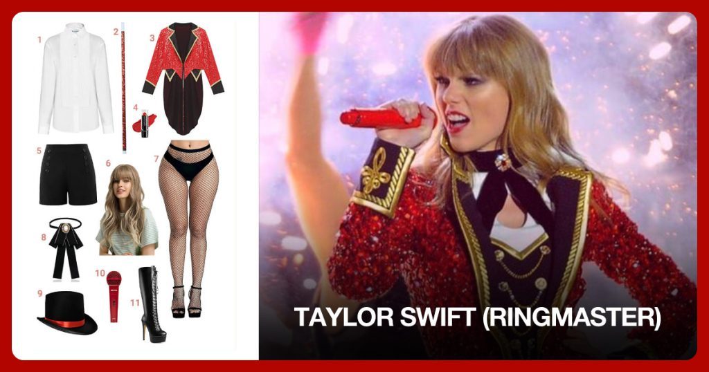 Taylor Swift (”Ringmaster”) Costume Guide outfit and accessories