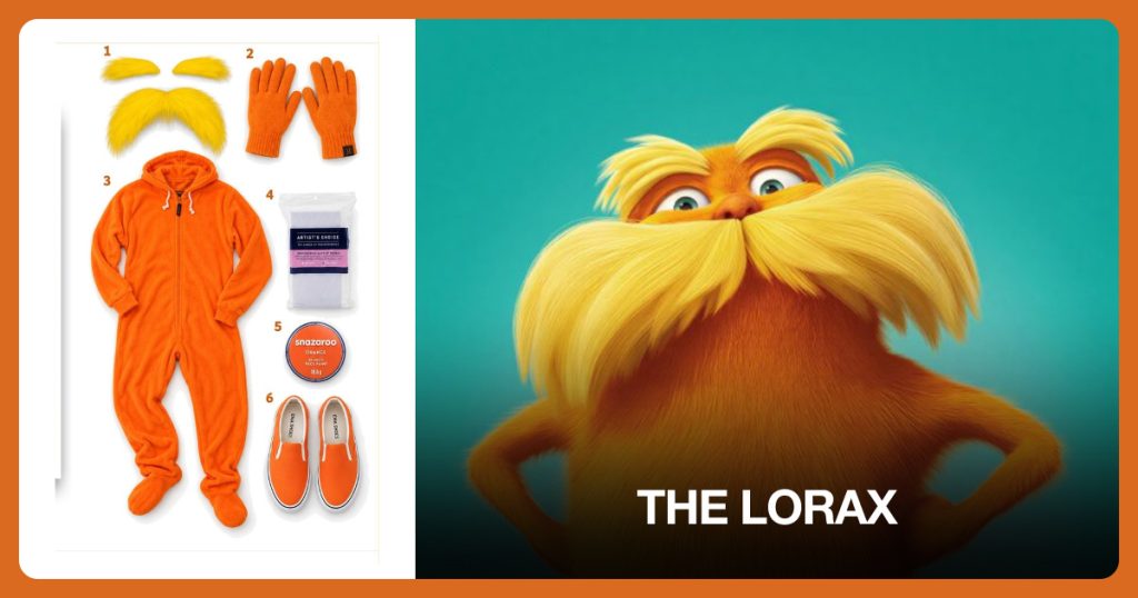 The Lorax costume clothing and accessories