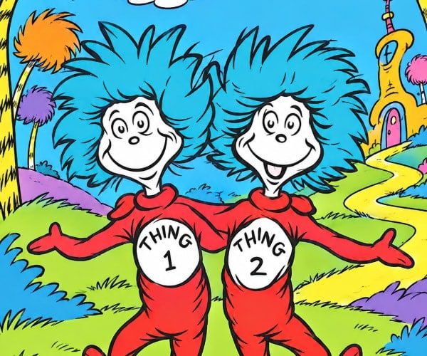 Thing 1 and Thing 2 costume