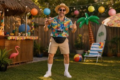 Hawaiian-Shirt Tourist costume outfit