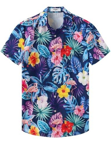 Multicolor Flamingo Hawaiian Shirt