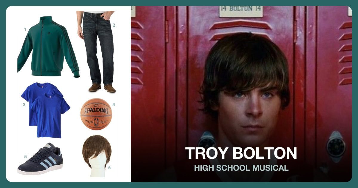 Dress Like Troy Bolton costume kit
