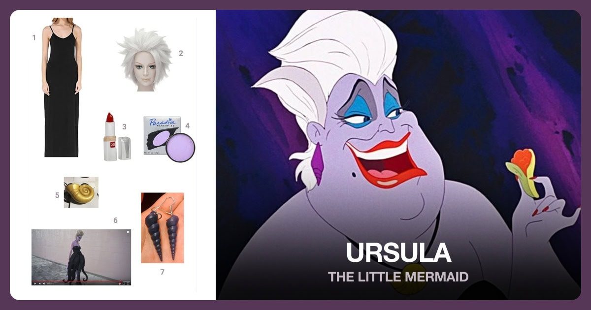 Ursula costume outfit and accessories