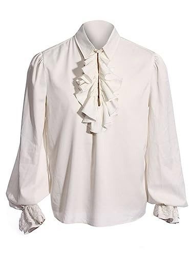 White Ruffle Shirt