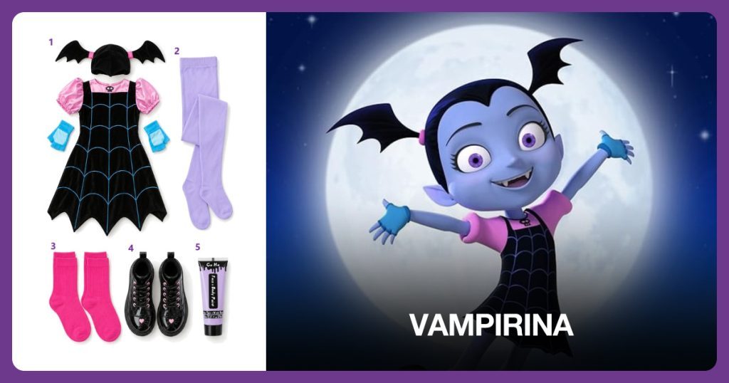 Vampirina costume outfit and accessories