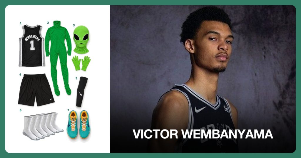 Victor Wembanyama costume clothing and accessories