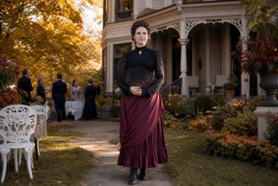 Black Lace Evening costume outfit