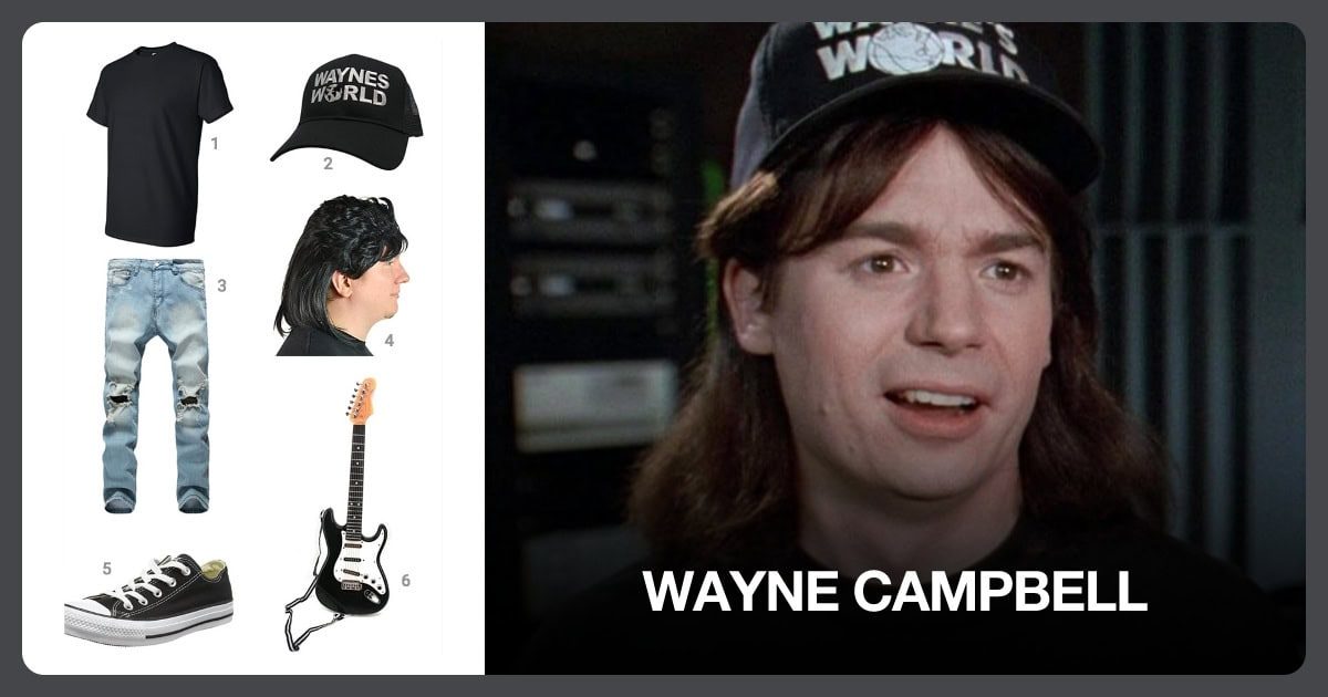 Dress Like Wayne Campbell costume kit