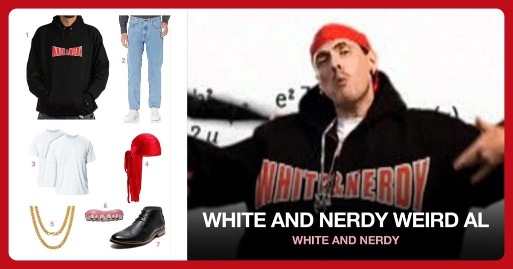 White and Nerdy Weird Al Costume