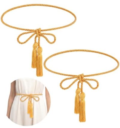 Gold Braided Rope Belt