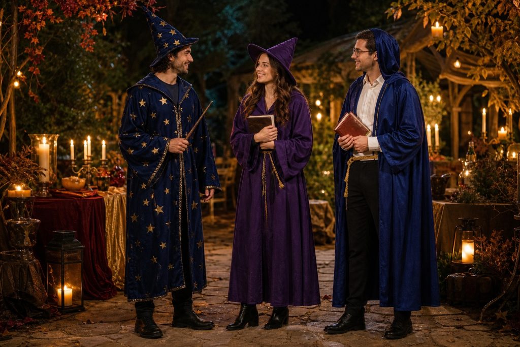 Wizard costume group