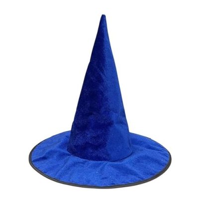 Blue Velvet Wizard Hat