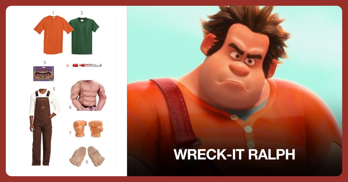 Wreck-It Ralph costume outfit and accessories