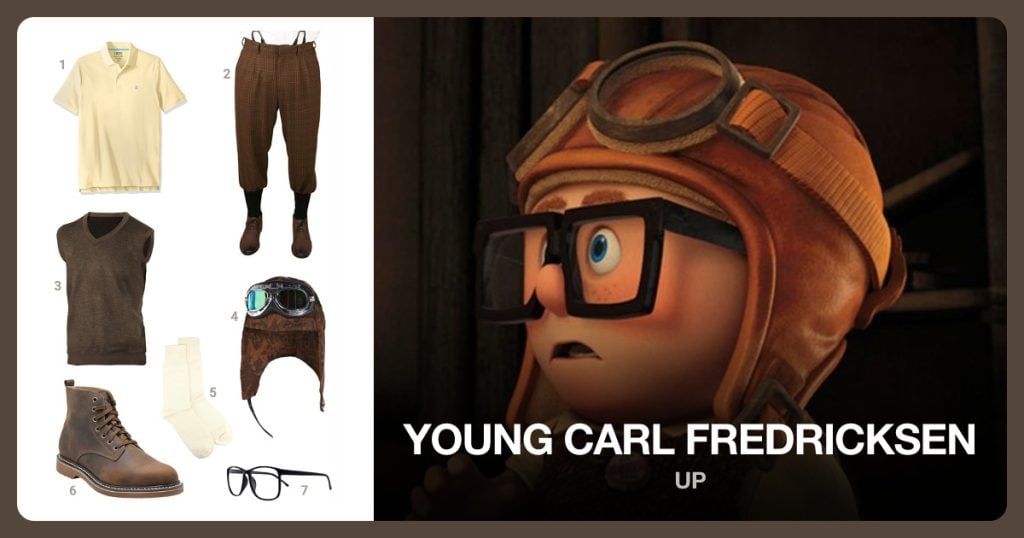 Young Carl Fredricksen Costume