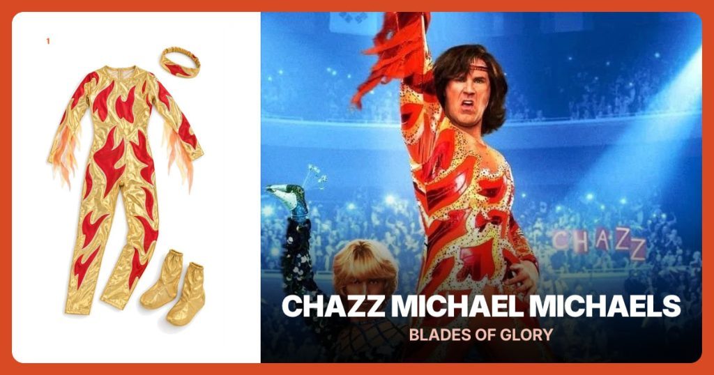 Fire Figure-Skating Costume Set beside Chazz Michael Michaels — Blades of Glory