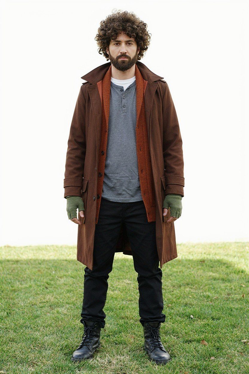 Adult wearing the Marv costume