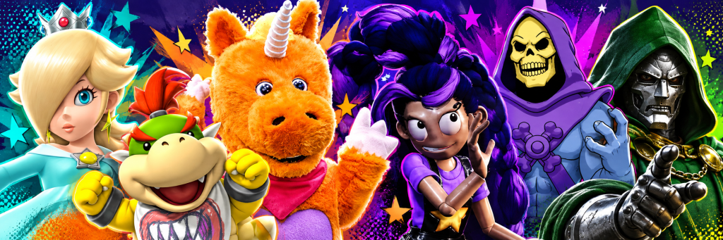 Buddy, Lily Lovebraids, Bowser Jr., Rosalina, Skeletor and Doctor Doom