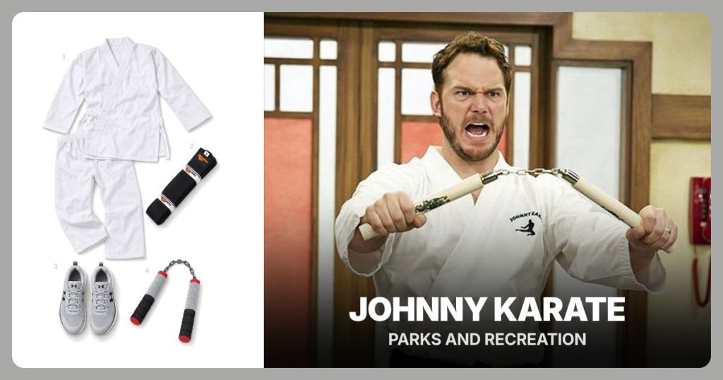 Johnny Karate Costume Guide outfit and accessories