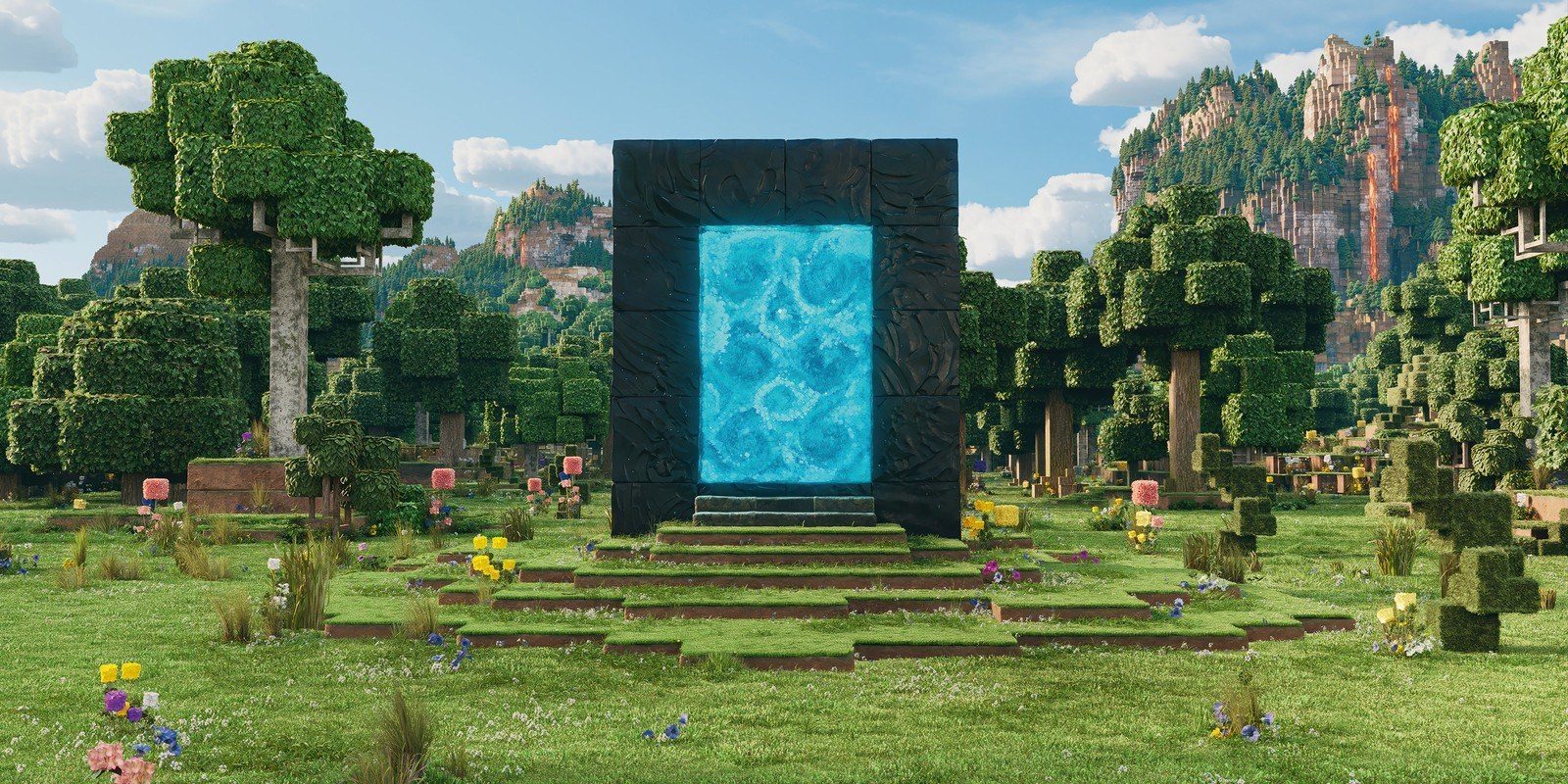 Minecraft characters costume banner