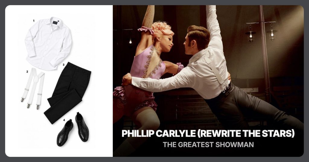 Phillip Carlyle (Rewrite the Stars) Costume outfit and accessories