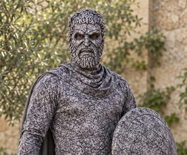 Make a Stone Man Costume