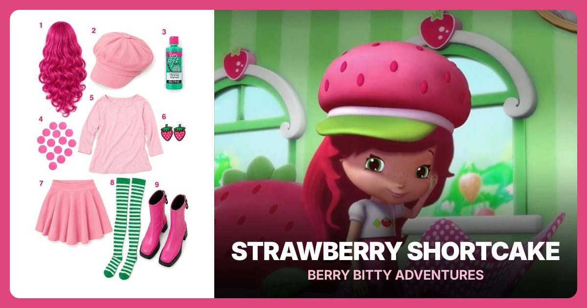 Random Berry Artist Strawberry Shortcake (Berry Bitty Adventures) Costume Guide ...