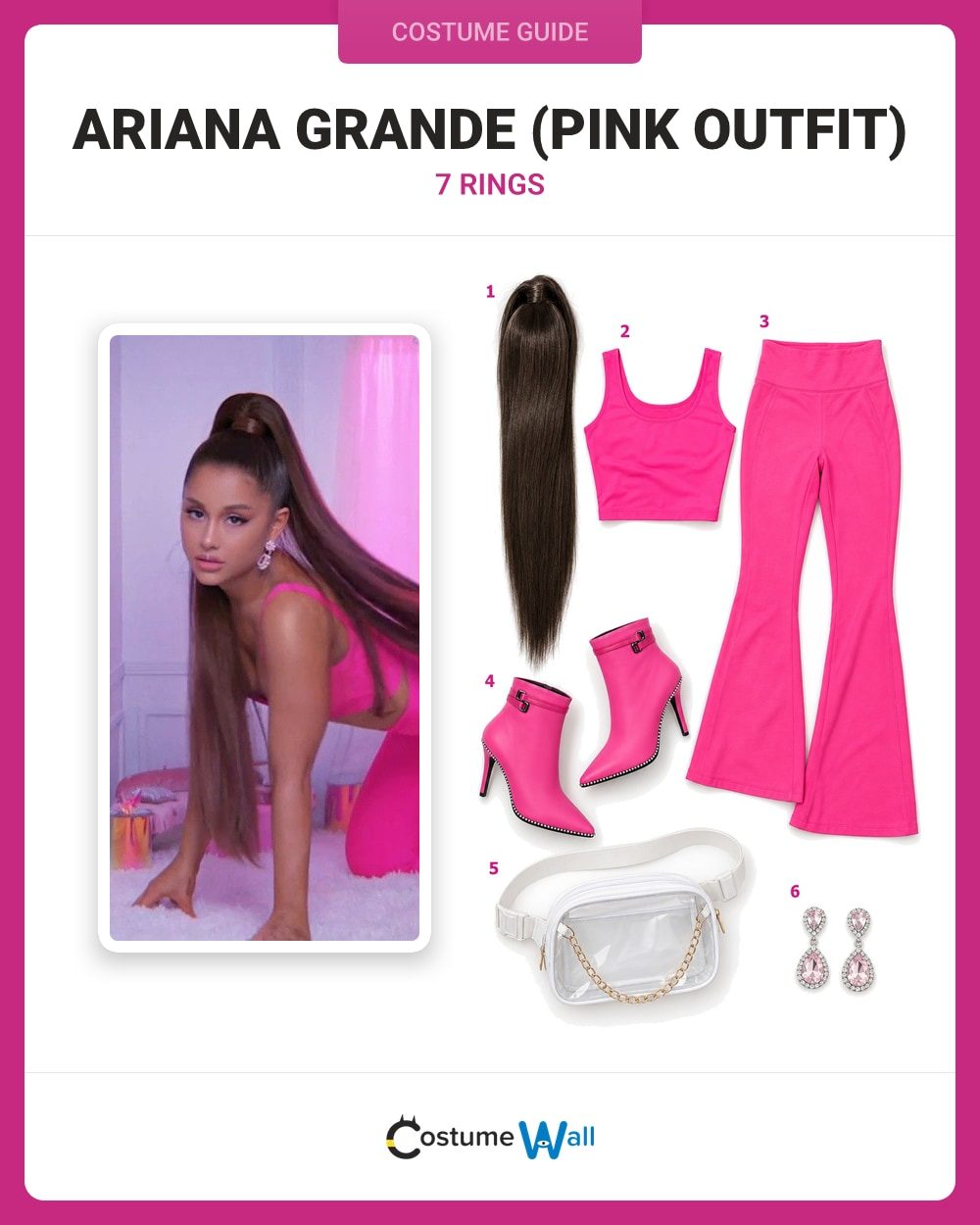 Ariana Grande (7 Rings Pink Outfit) costume guide